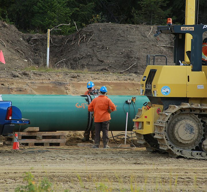 North Thompson pipeline construction 1.3 % done