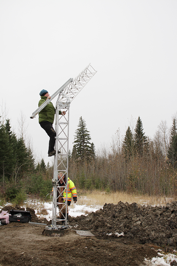 McBride weather station In progress