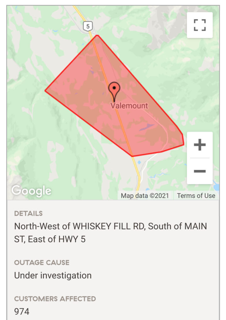 Tree cause of outage