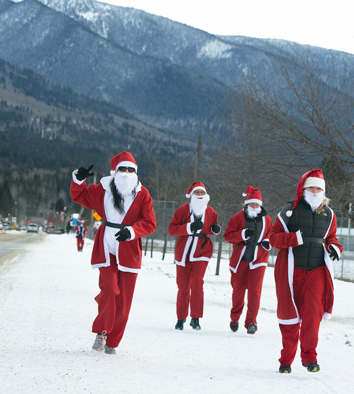 Santas run for a cause