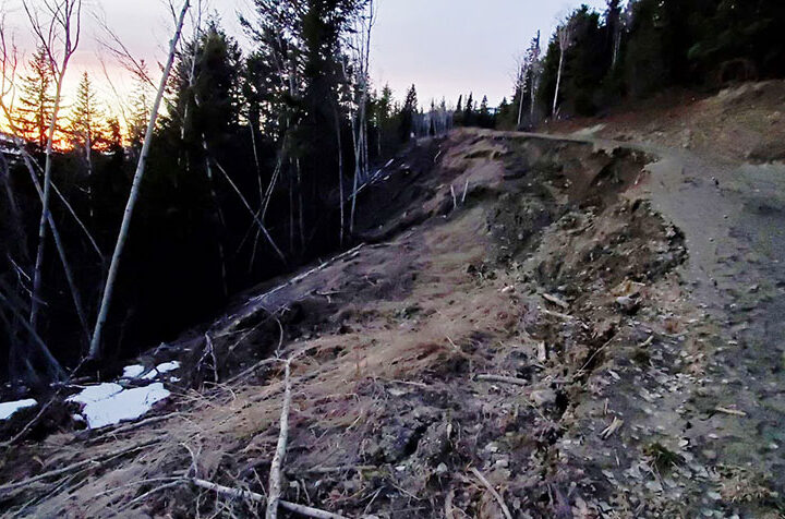 5-Mile Road slump still active: Community Forest