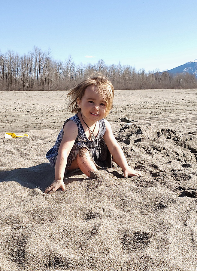 Spring beach party on the Fraser