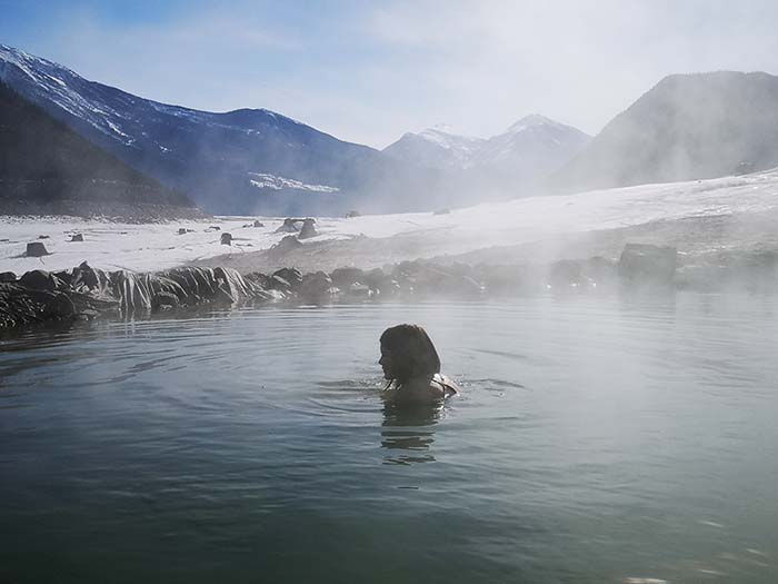 A hot spring… almost