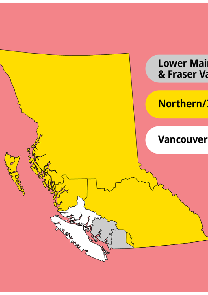 BC travel restrictions divided into 3 zones; some forms of travel still ok