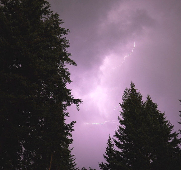 Lightning storm