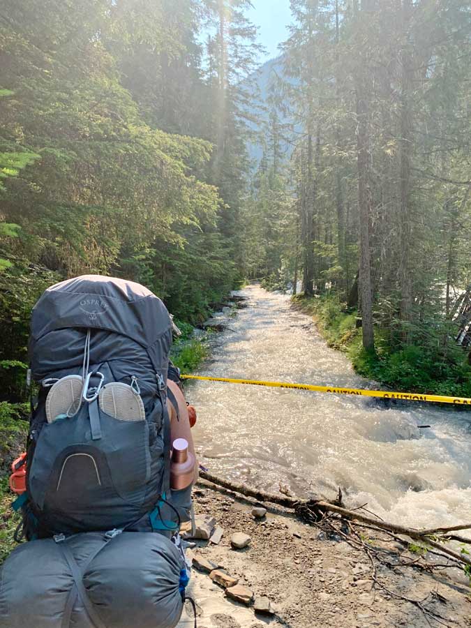 Dozens evacuated by air after Berg Lake flash flood