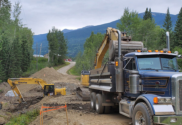Repair on Airport Road underway in McBride