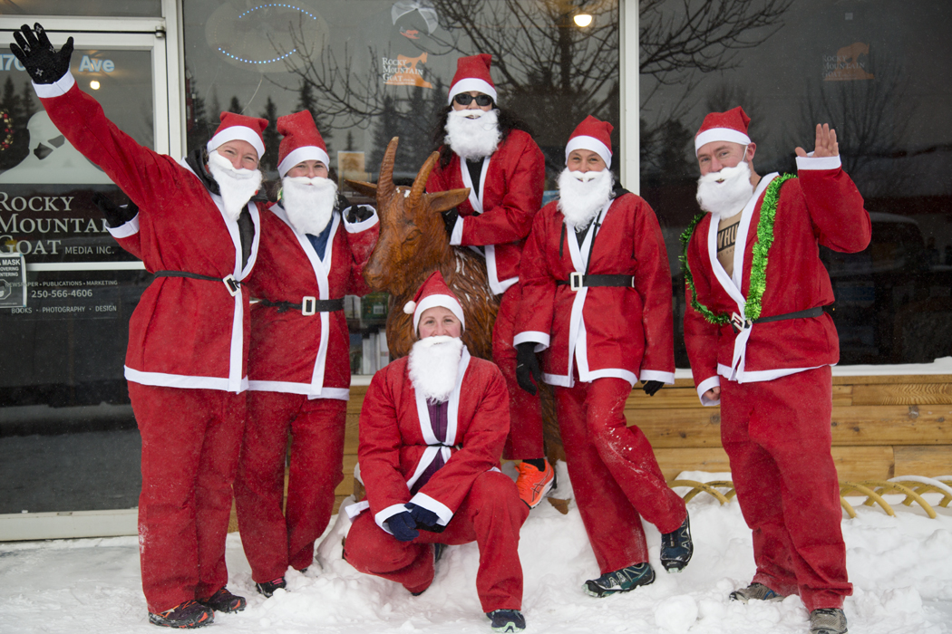 Merry Christmas from the running Santas The Rocky Mountain Goat