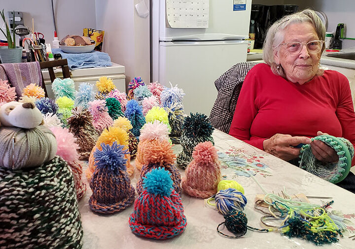 Local woman’s mission to spread smiles through 500 baby beanies