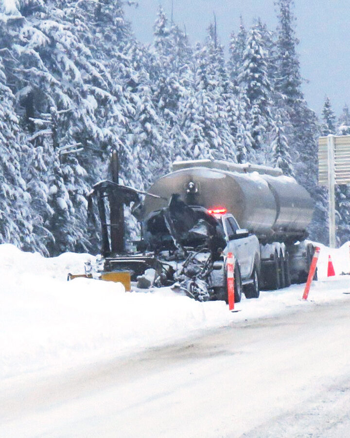 Driver escapes fuel truck fire that closed Hwy 16 *UPDATED