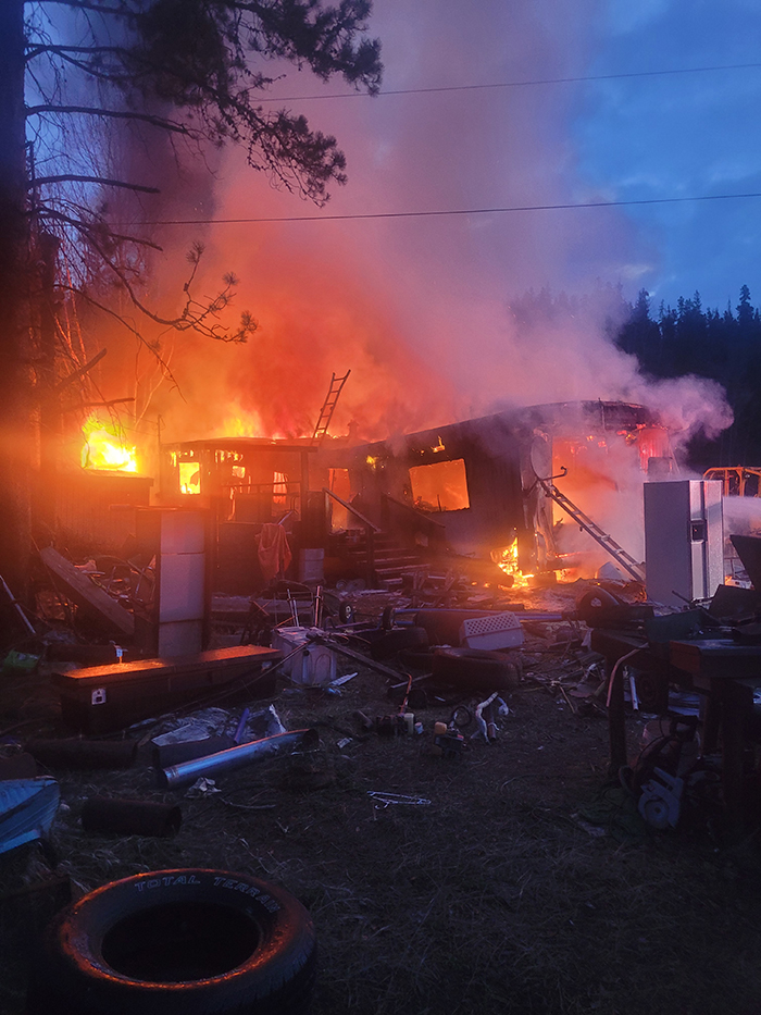 House fire destroys home