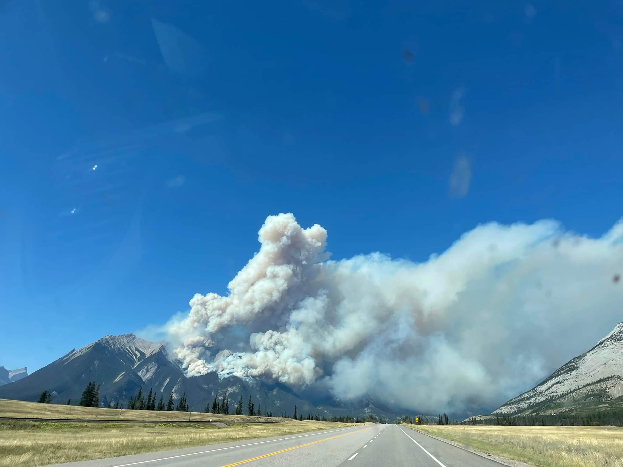 Wildfire on Jasper's Chetamon Mountain The Rocky Mountain Goat
