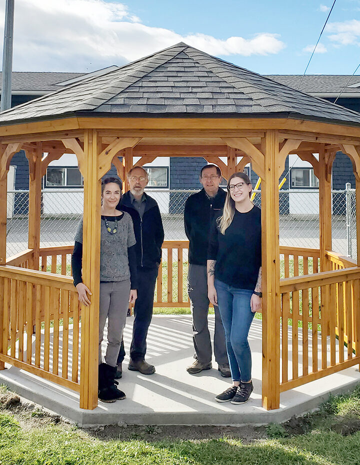 Scotiabank employees donate gazebo
