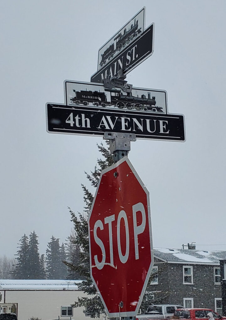 Theft of McBride street signs