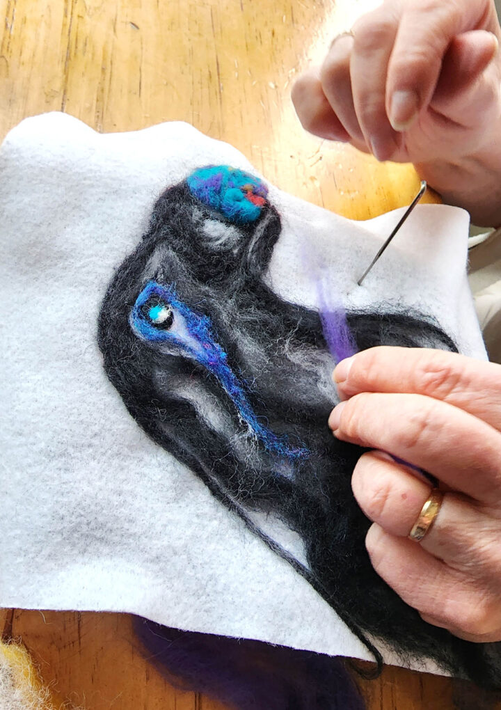 Birds of a feather…felting together