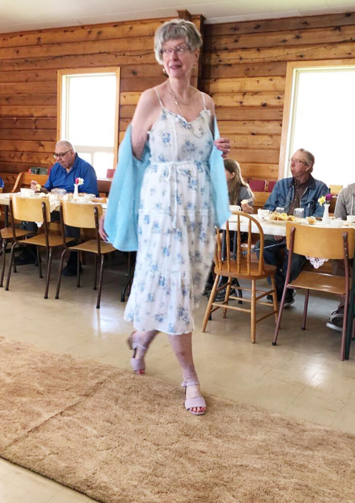Thrift store fashion show