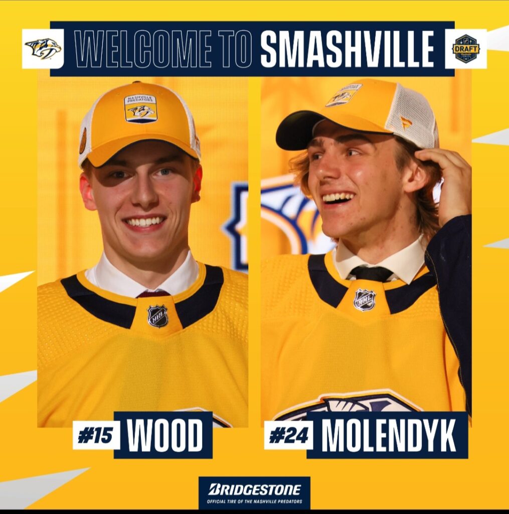 Nashville Predators 24th Overall Pick Tanner Molendyk